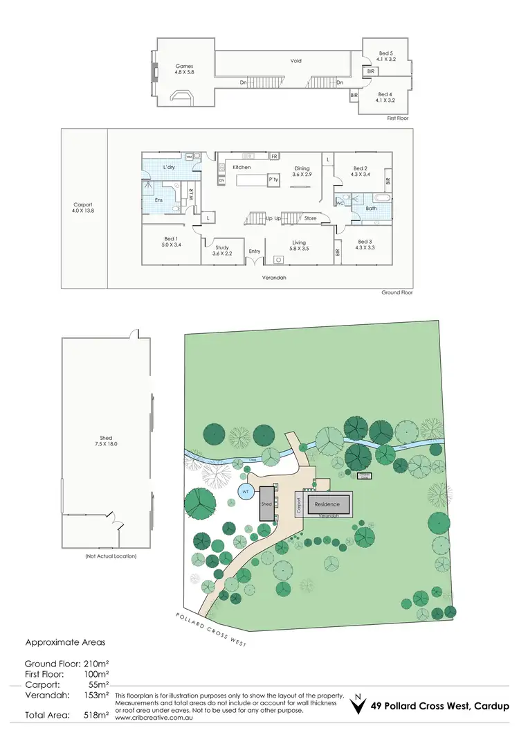 Floorplan of Homely house listing, 49 Pollard Cross West, Cardup WA 6122