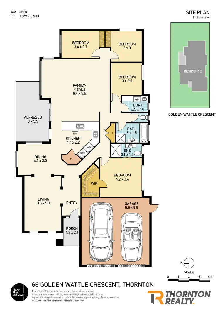 Floorplan of Homely house listing, 66 Golden Wattle Crescent, Thornton NSW 2322