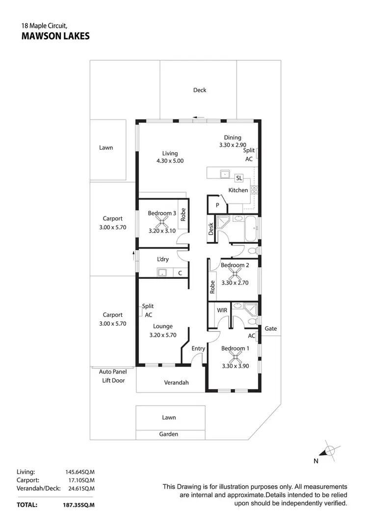 Floorplan of Homely house listing, 18 Maple Circuit, Mawson Lakes SA 5095