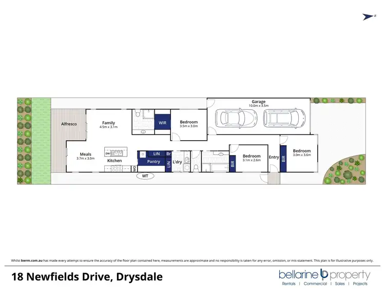 Floorplan of Homely house listing, 18 Newfields Drive, Drysdale VIC 3222