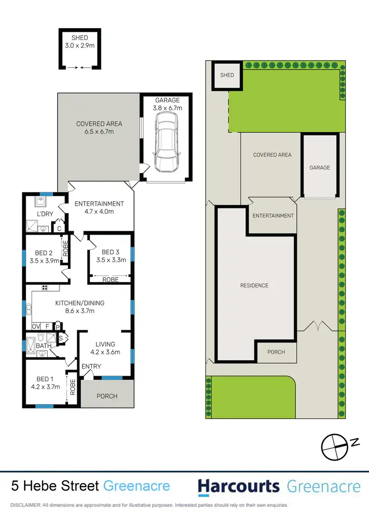 Floorplan of Homely house listing, 5 Hebe Street, Greenacre NSW 2190