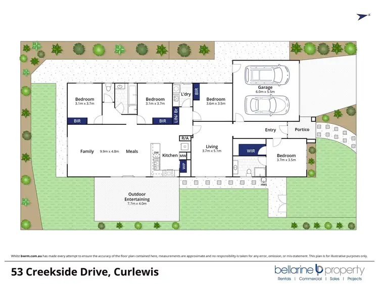Floorplan of Homely house listing, 53 Creekside Drive, Curlewis VIC 3222