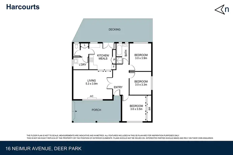 Floorplan of Homely house listing, 16 Neimur Avenue, Deer Park VIC 3023
