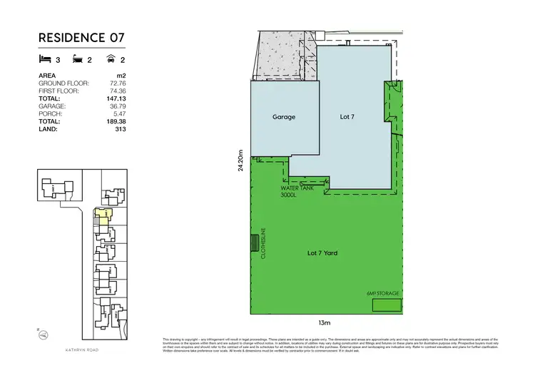Floorplan of Homely townhouse listing, Lot 7/48 Kathryn Road, Knoxfield VIC 3180
