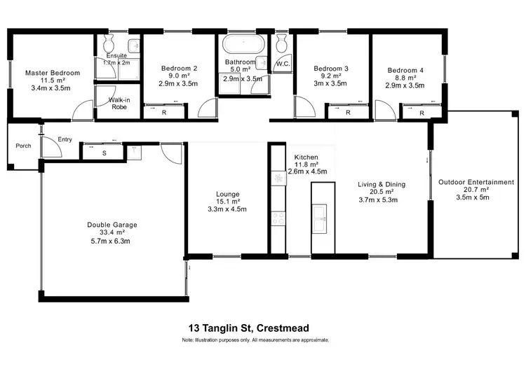 Floorplan of Homely house listing, 13 Tanglin Street, Crestmead QLD 4132