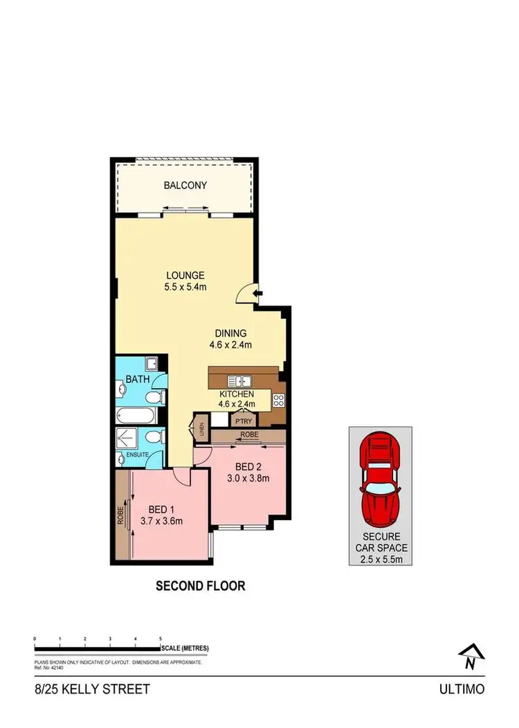 Floorplan of Homely apartment listing, 8/25 Kelly Street, Ultimo NSW 2007