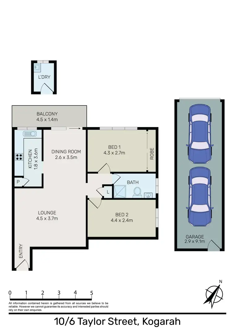 Floorplan of Homely apartment listing, 10/6-8 Taylor Street, Kogarah NSW 2217