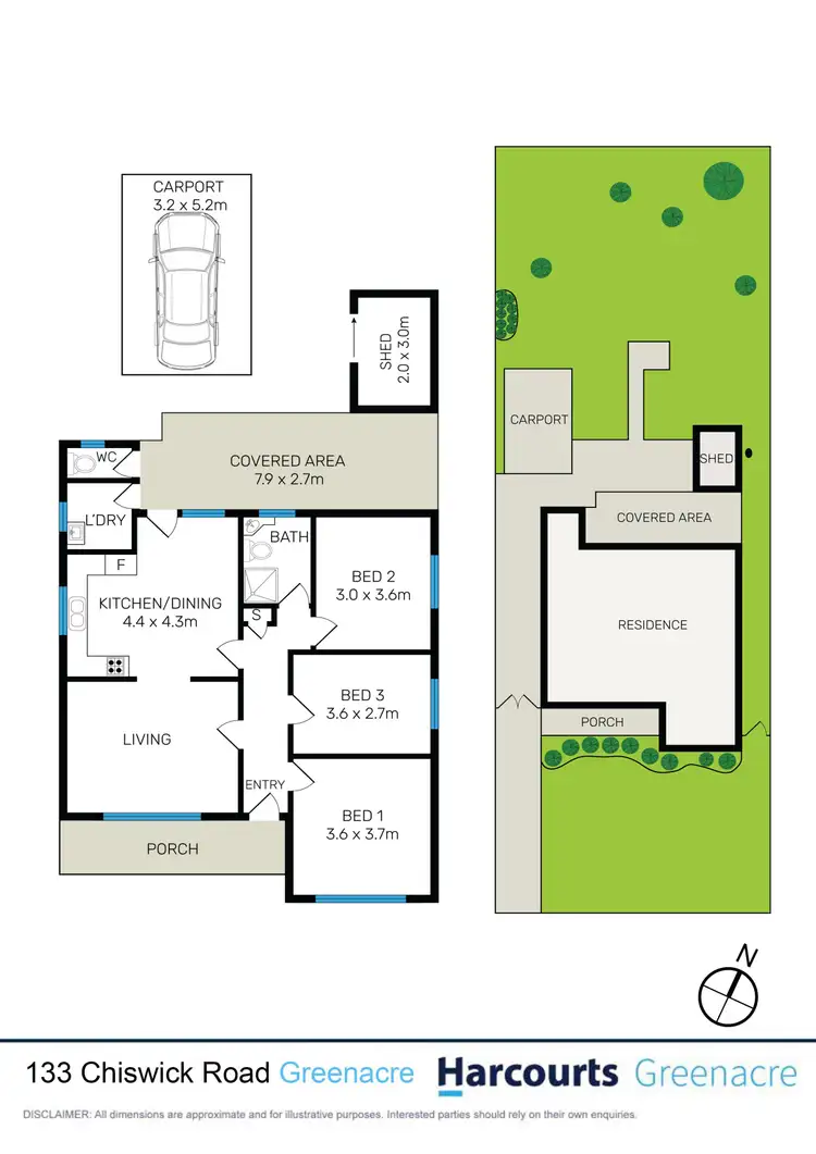Floorplan of Homely house listing, 133 Chiswick Road, Greenacre NSW 2190
