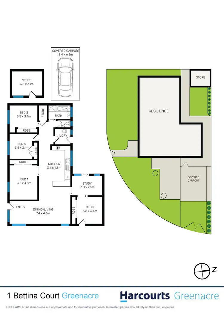 Floorplan of Homely house listing, 1 Bettina Court, Greenacre NSW 2190