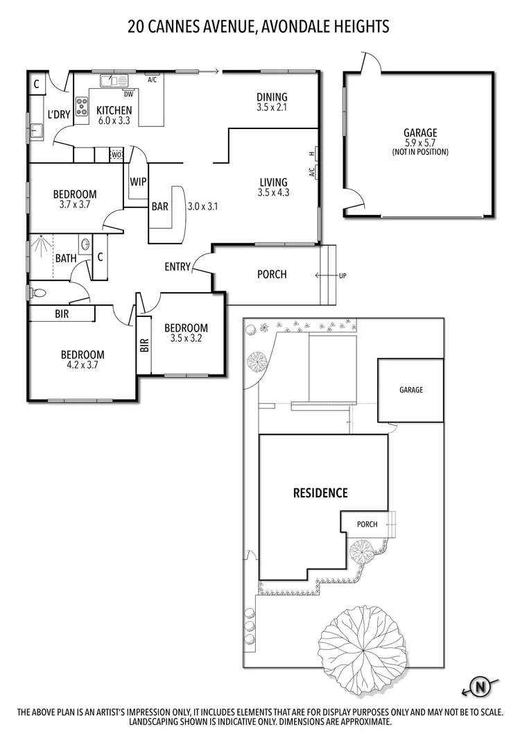 Floorplan of Homely house listing, 20 Cannes Avenue, Avondale Heights VIC 3034