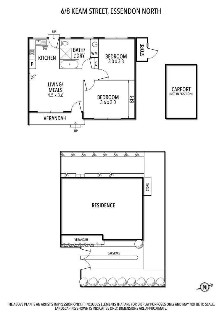 Floorplan of Homely unit listing, 6/8 Keam Street, Essendon North VIC 3041