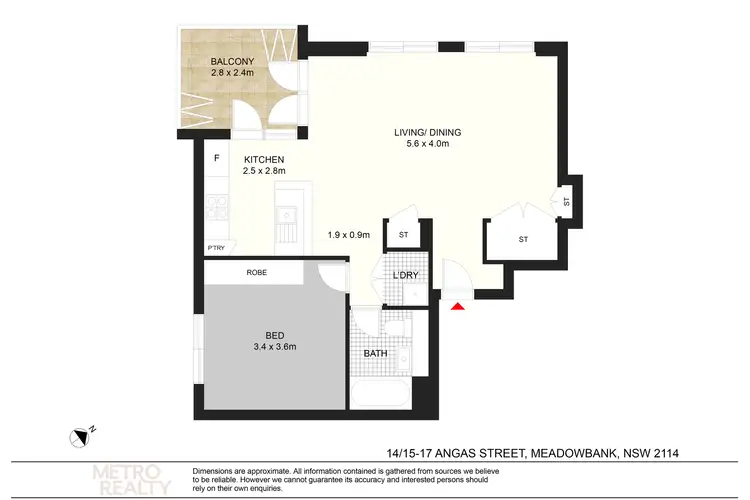 Floorplan of Homely apartment listing, 14/15 Angas Street, Meadowbank NSW 2114