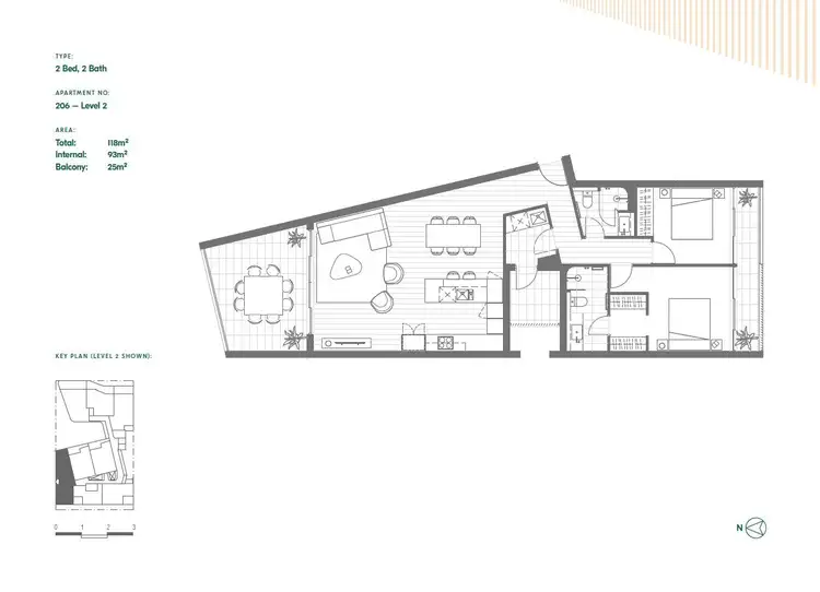 Floorplan of Homely apartment listing, 206/38 Glyde Street, Mosman Park WA 6012