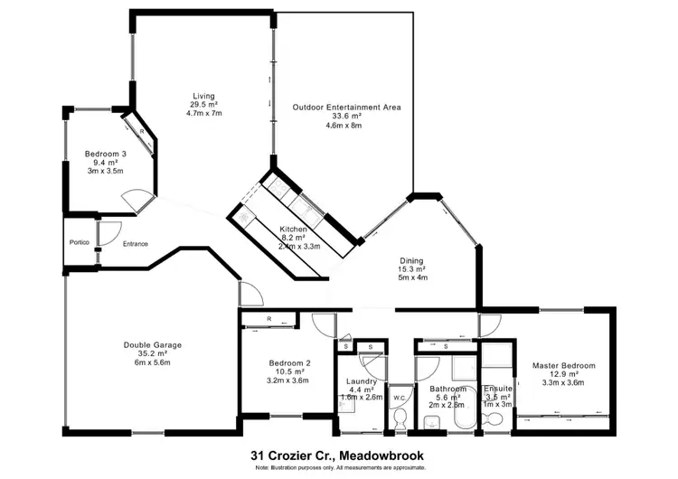 Floorplan of Homely house listing, 31 Crozier Crescent, Meadowbrook QLD 4131