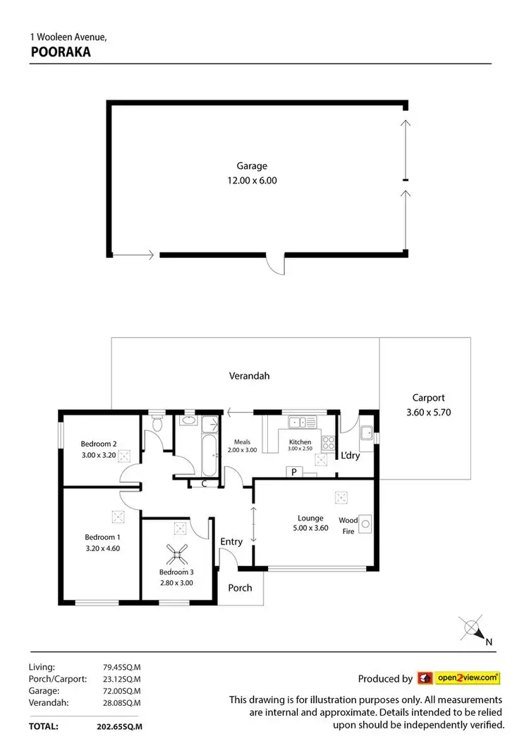 Floorplan of Homely house listing, 1 Wooleen Avenue, Pooraka SA 5095