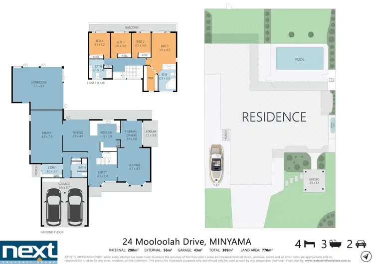 Floorplan of Homely house listing, 24 Mooloolah Drive, Minyama QLD 4575
