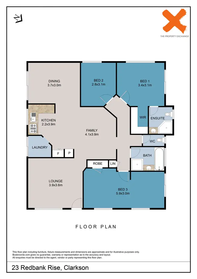 Floorplan of Homely house listing, 23 Redbank Rise, Clarkson WA 6030