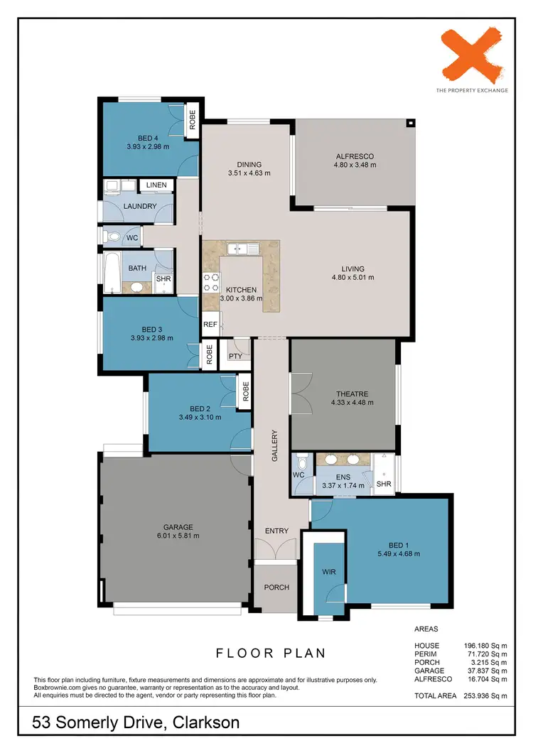 Floorplan of Homely house listing, 53 Somerly Drive, Clarkson WA 6030