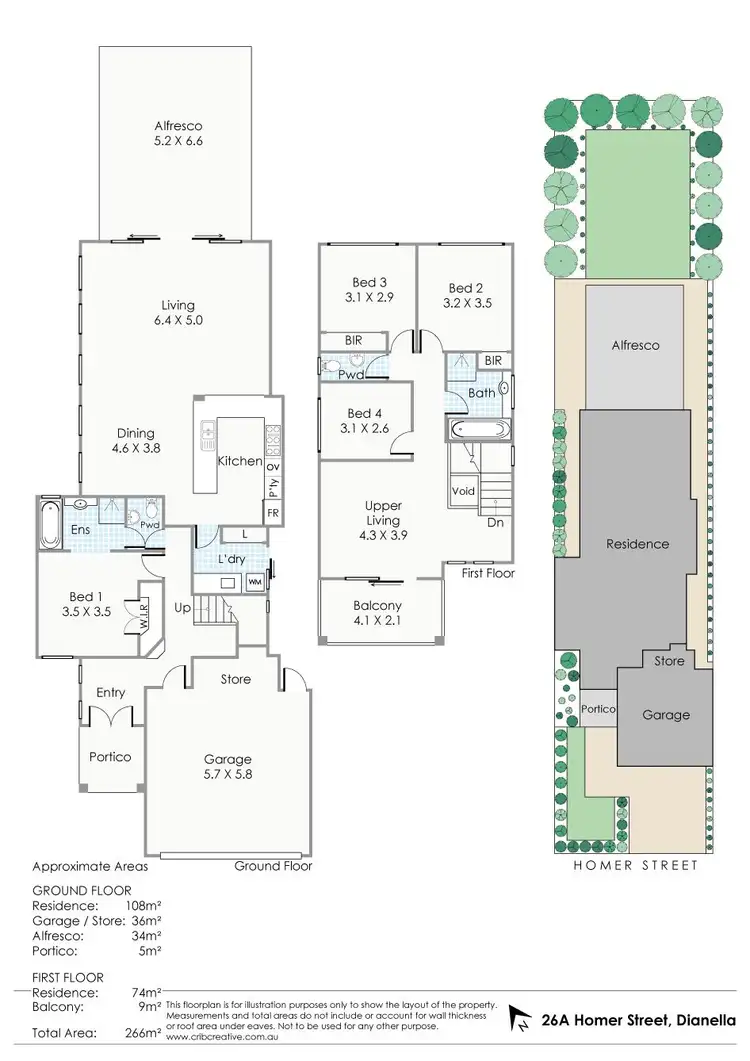 Floorplan of Homely house listing, 26A Homer Street, Dianella WA 6059