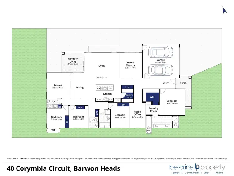 Floorplan of Homely house listing, 40 Corymbia Circuit, Barwon Heads VIC 3227