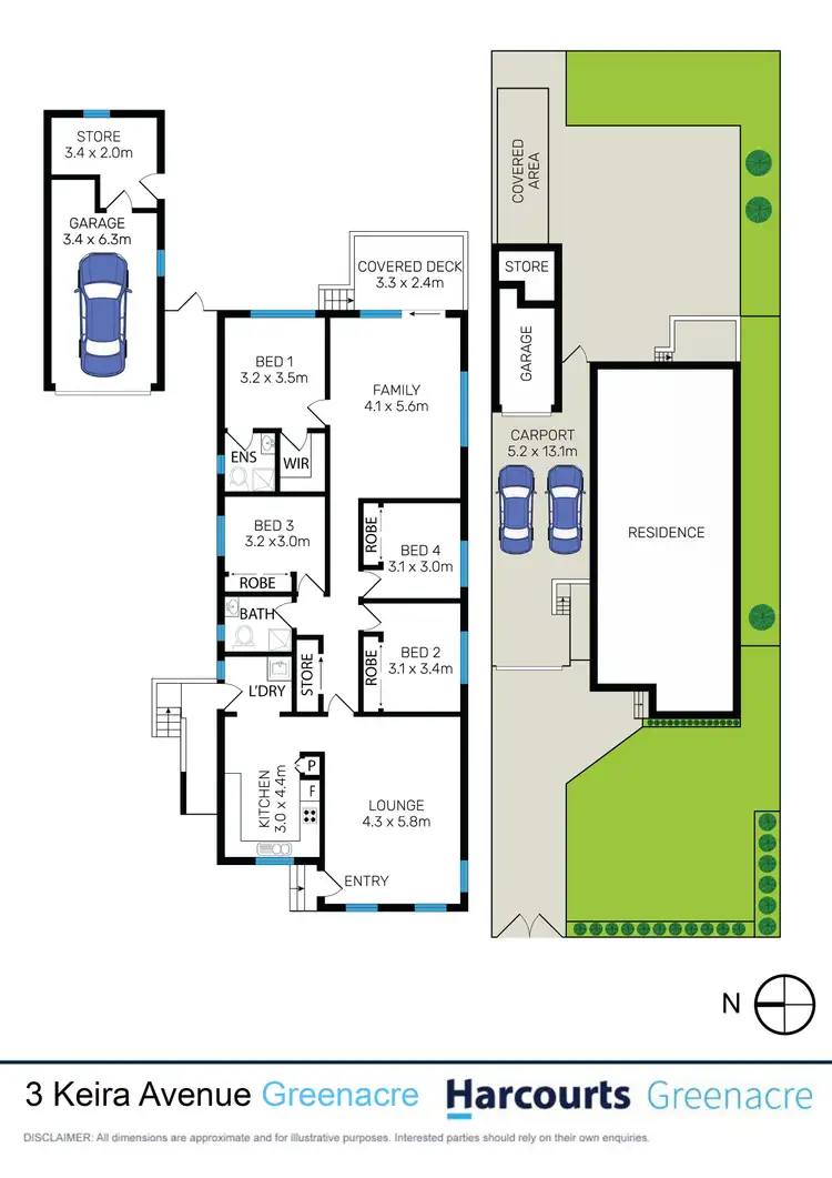 Floorplan of Homely house listing, 3 Keira Avenue, Greenacre NSW 2190