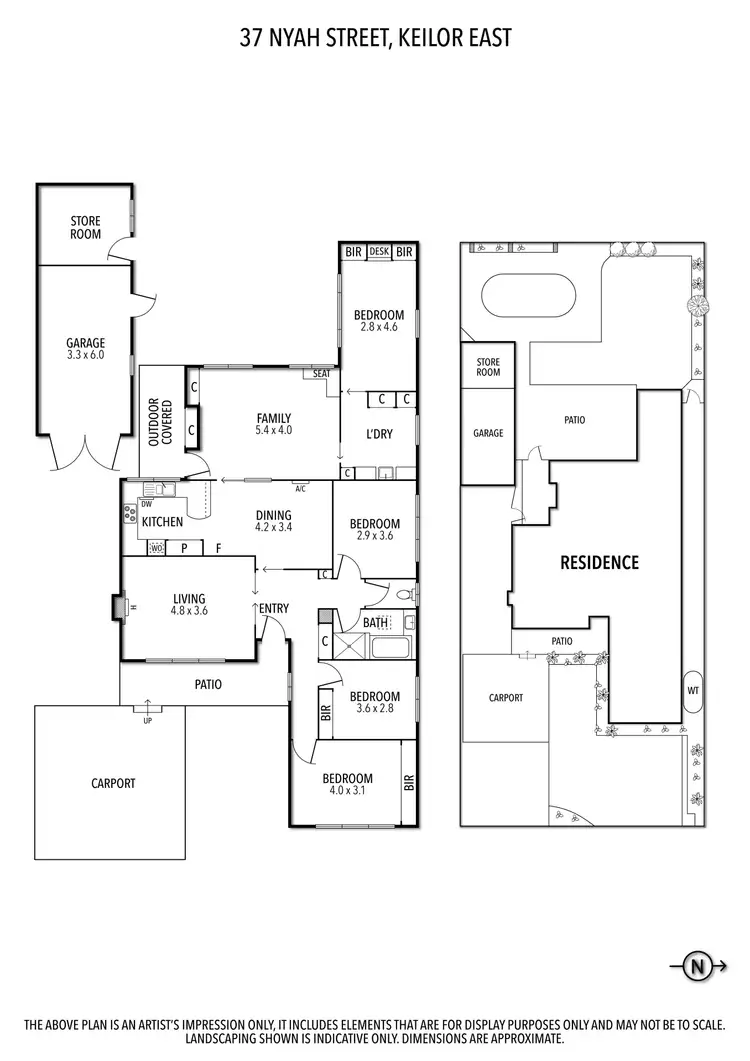 Floorplan of Homely house listing, 37 Nyah Street, Keilor East VIC 3033
