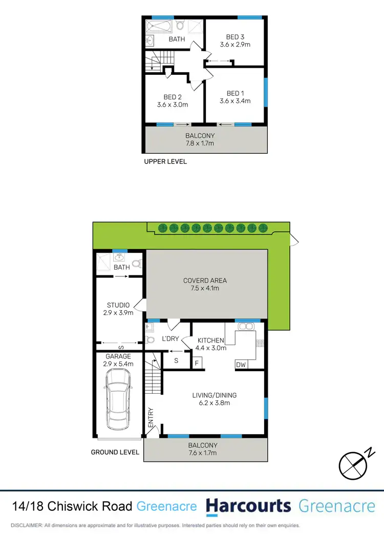 Floorplan of Homely townhouse listing, 14/18 Chiswick Road, Greenacre NSW 2190