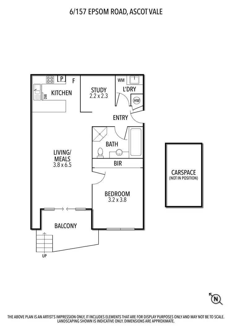 Floorplan of Homely apartment listing, 6/157 Epsom Road, Ascot Vale VIC 3032