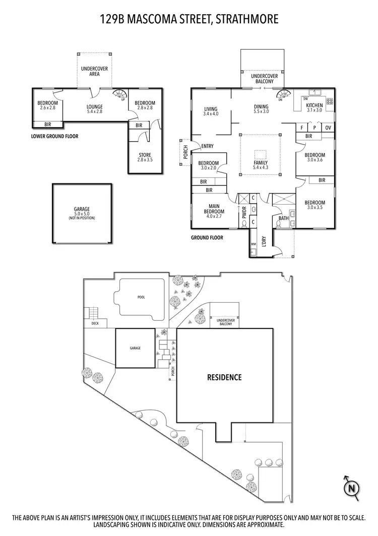 Floorplan of Homely house listing, 129B Mascoma Street, Strathmore VIC 3041