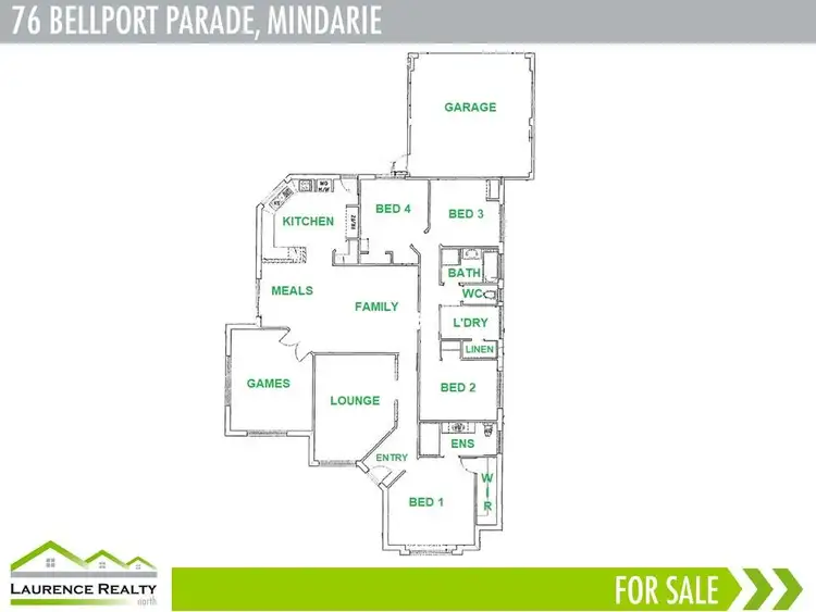 Floorplan of Homely house listing, 76 Bellport Parade, Mindarie WA 6030