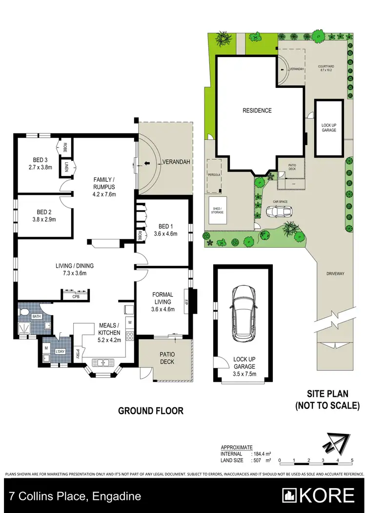 Floorplan of Homely house listing, 7 Collins Place, Engadine NSW 2233