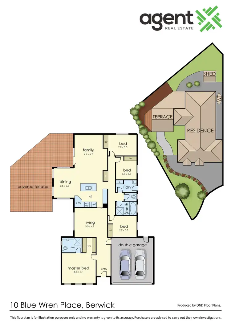 Floorplan of Homely house listing, 10 Blue Wren Place, Berwick VIC 3806