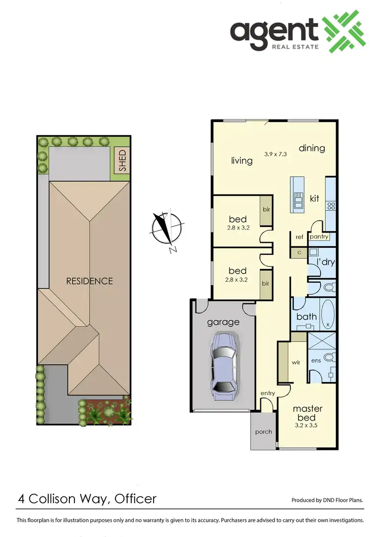 Floorplan of Homely house listing, 4 Collinson Way, Officer VIC 3809
