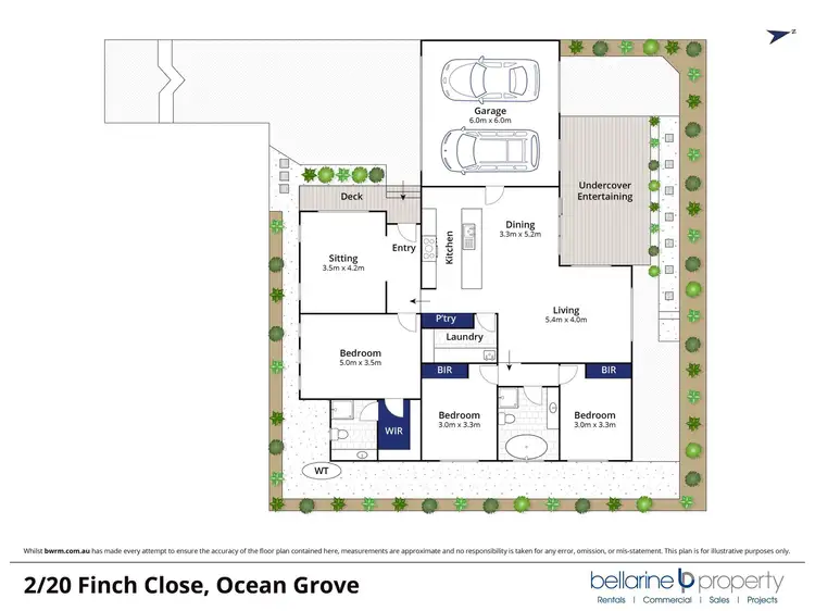 Floorplan of Homely townhouse listing, 2/20 Finch Close, Ocean Grove VIC 3226