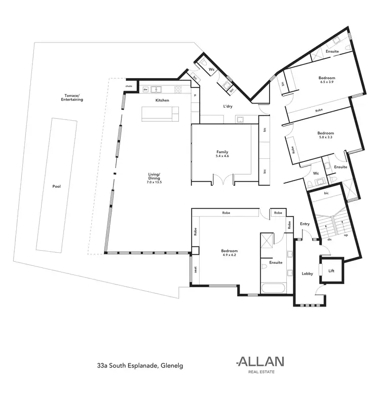 Floorplan of Homely apartment listing, 33A South Esplanade, Glenelg South SA 5045