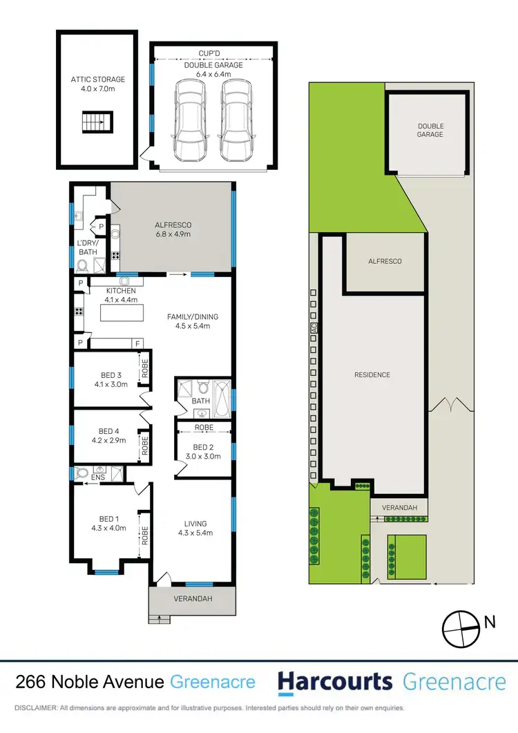 Floorplan of Homely house listing, 266 Noble Avenue, Greenacre NSW 2190
