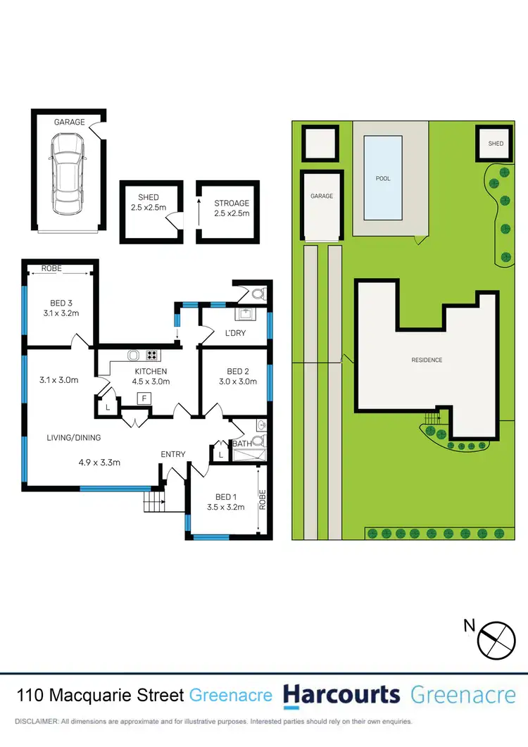 Floorplan of Homely house listing, 110 Macquarie Street, Greenacre NSW 2190