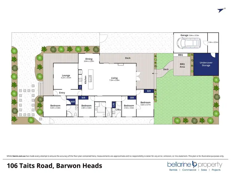 Floorplan of Homely house listing, 106 Taits Road, Barwon Heads VIC 3227