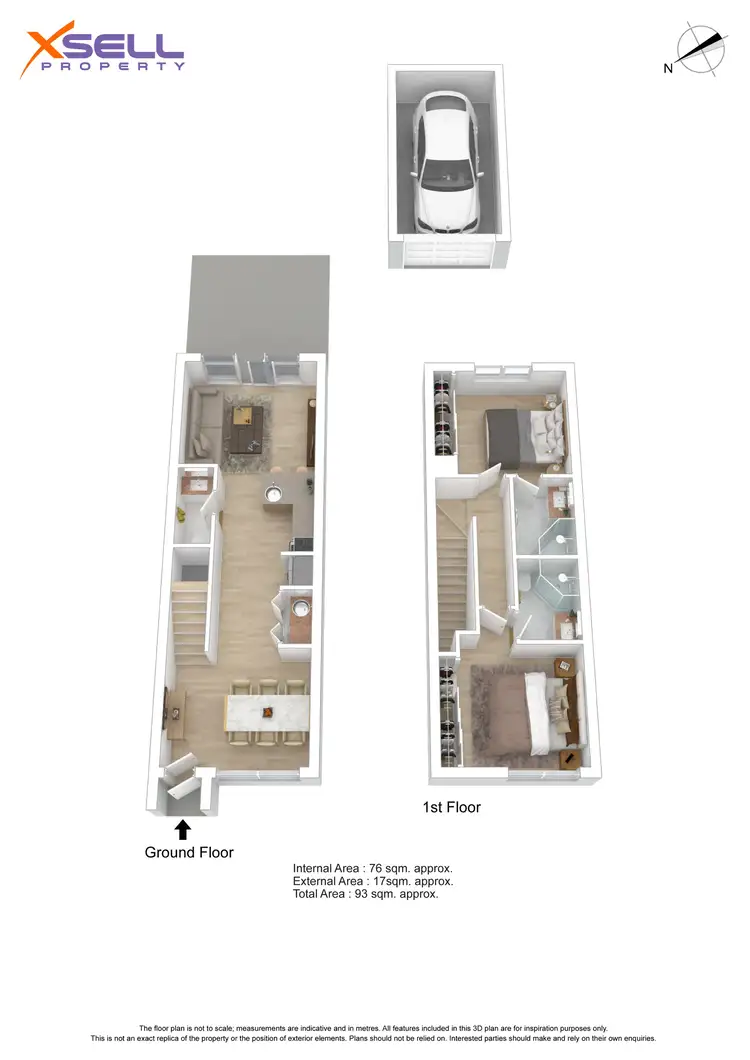Floorplan of Homely townhouse listing, 3/5 Frost Place, Brompton SA 5007