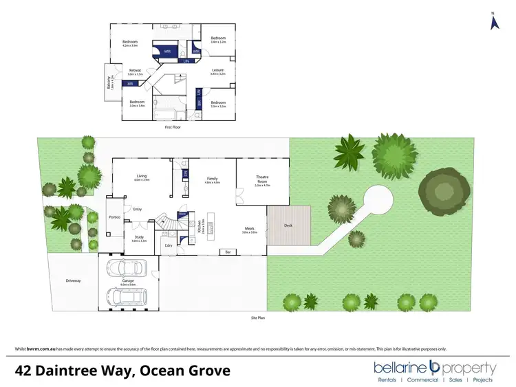 Floorplan of Homely house listing, 42 Daintree Way, Ocean Grove VIC 3226