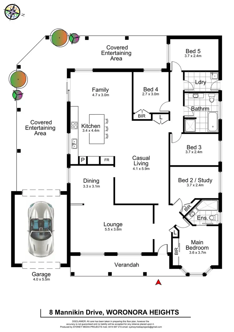 Floorplan of Homely house listing, 8 Mannikin Drive, Woronora Heights NSW 2233