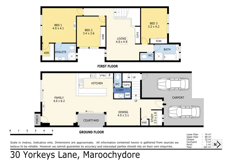 Floorplan of Homely terrace listing, 30 Yorkeys Lane, Maroochydore QLD 4558