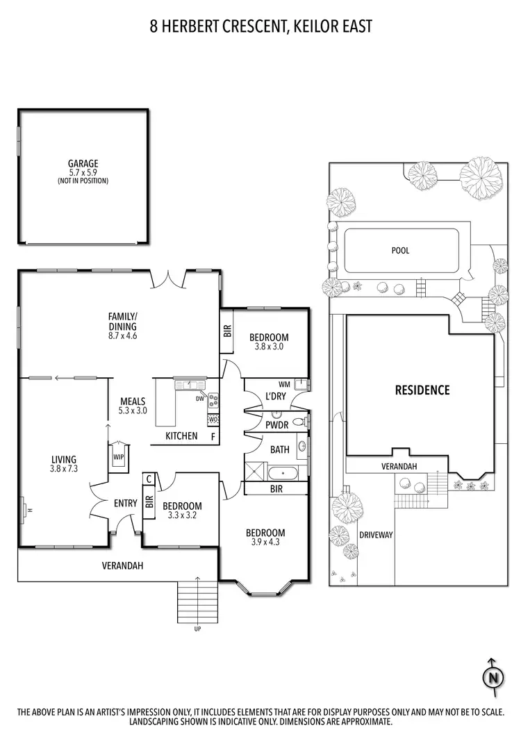 Floorplan of Homely house listing, 8 Herbert Crescent, Keilor East VIC 3033