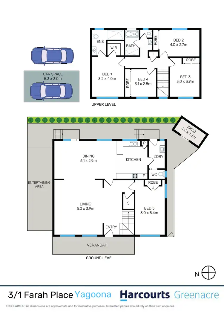 Floorplan of Homely townhouse listing, 3/1 Farah Place, Yagoona NSW 2199