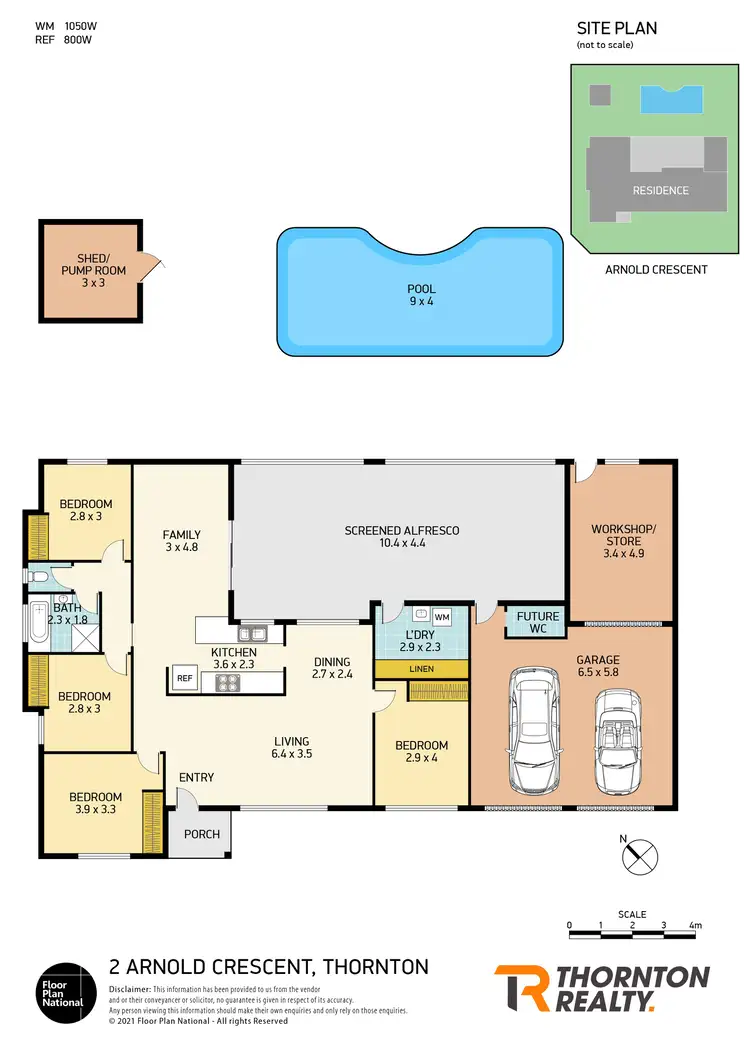Floorplan of Homely house listing, 2 Arnold Crescent, Thornton NSW 2322