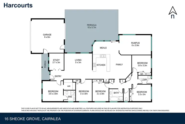 Floorplan of Homely house listing, 16 Sheoke Grove, Cairnlea VIC 3023