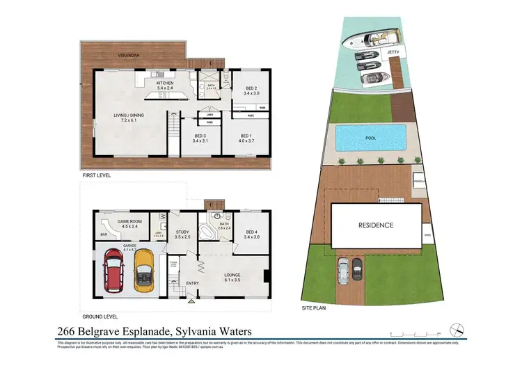 Floorplan of Homely house listing, 266 Belgrave Esplanade, Sylvania Waters NSW 2224
