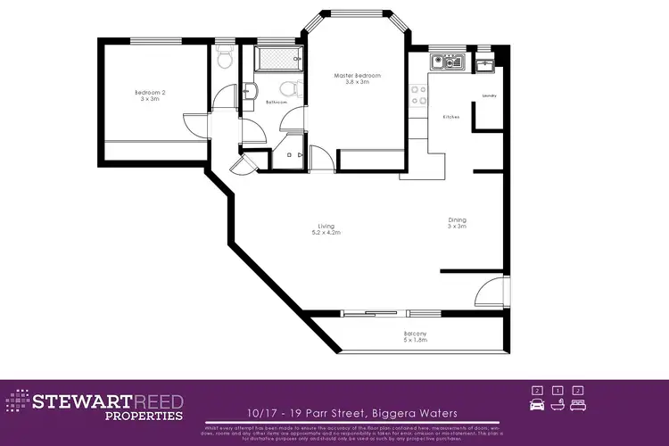 Floorplan of Homely apartment listing, 10/19 Parr Street, Biggera Waters QLD 4216