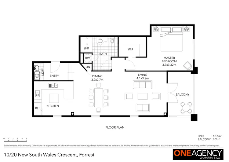 Floorplan of Homely apartment listing, 10/20 New South Wales Crescent,, Forrest ACT 2603