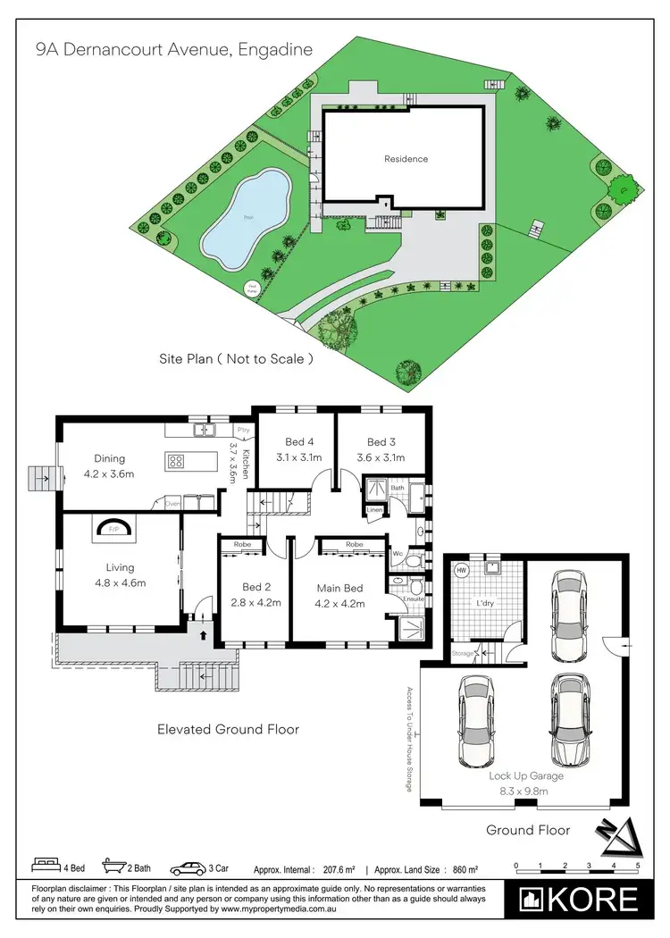 Floorplan of Homely house listing, 9A Dernancourt Avenue, Engadine NSW 2233